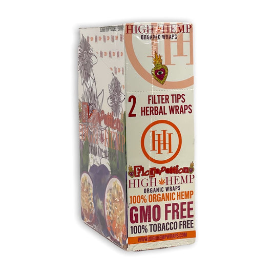 HIGH HEMP ORGANIC 2PK FILTER TIP WRAP - FLORA PASSION