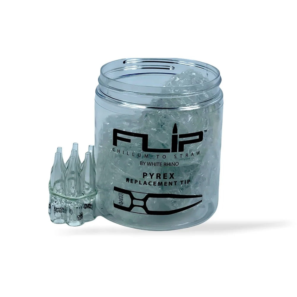 WHITE RHINO PYREX FLIP CHILLUM REPLACEMENT TIP