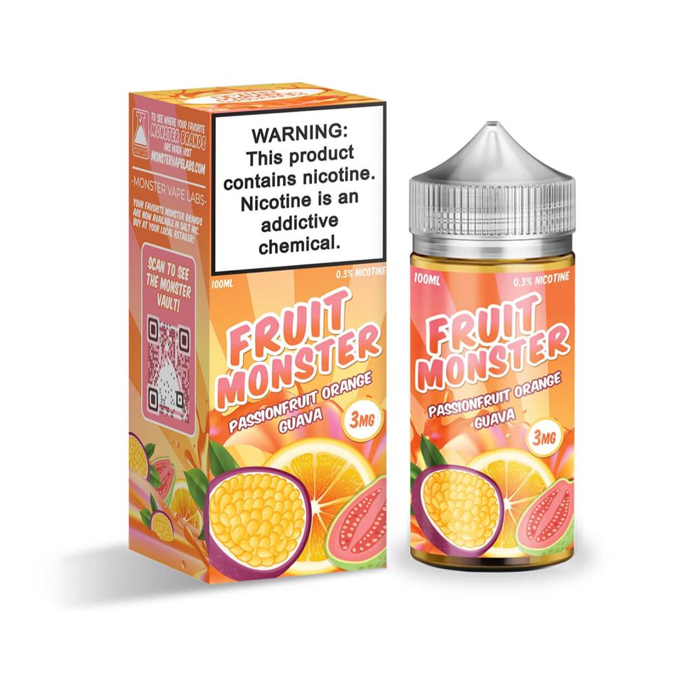 FRUIT MONSTER 100ML JUICE 3MG - PASSIONFRUIT ORANGE GUAVA