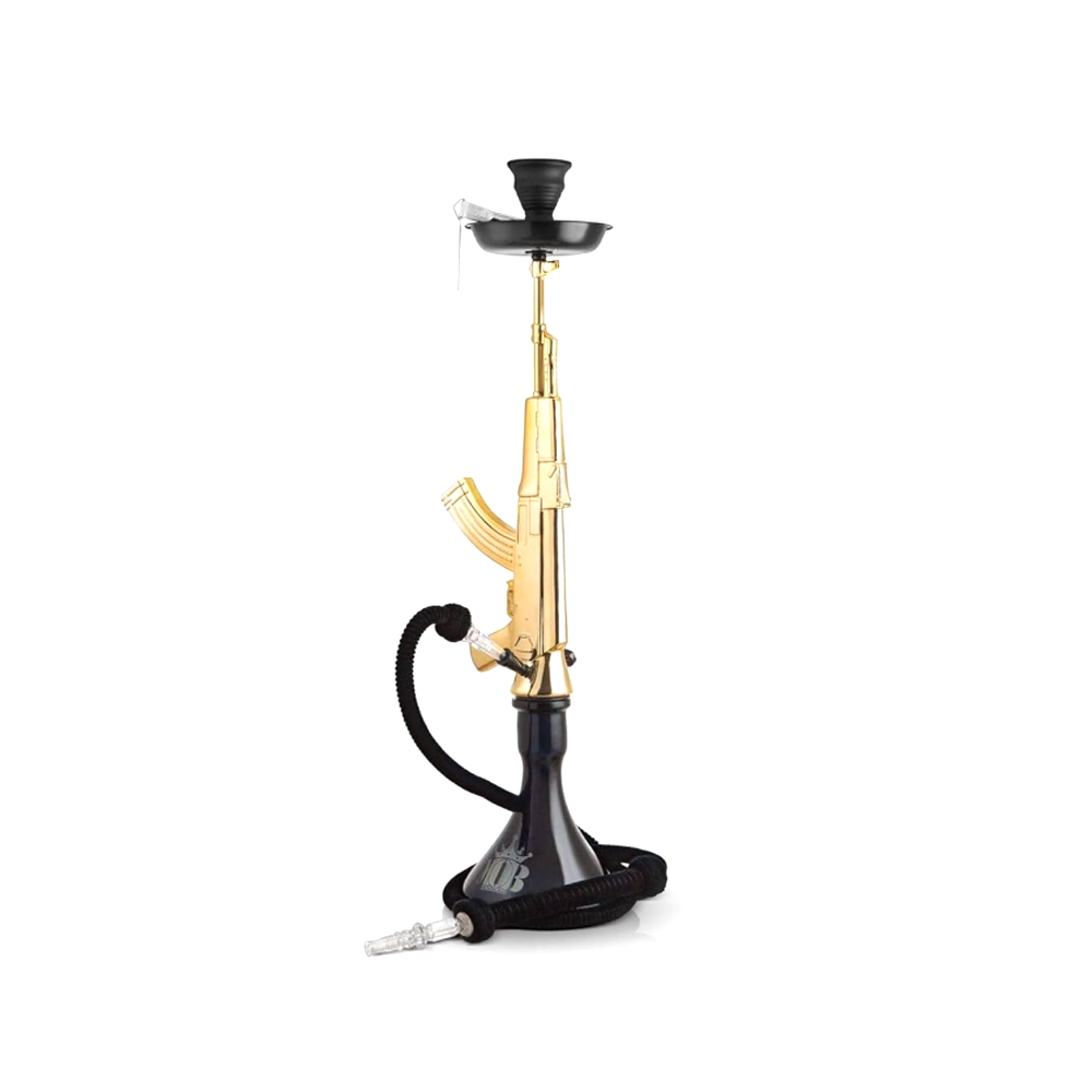 MOB HOOKAH 34" AK-47 - BLACK & GOLD