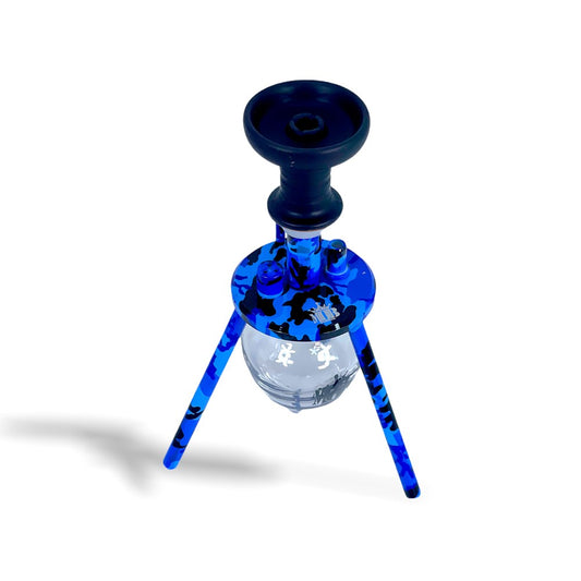MOB HOOKAH 12" MINI SPIDER - BLUE CAMO