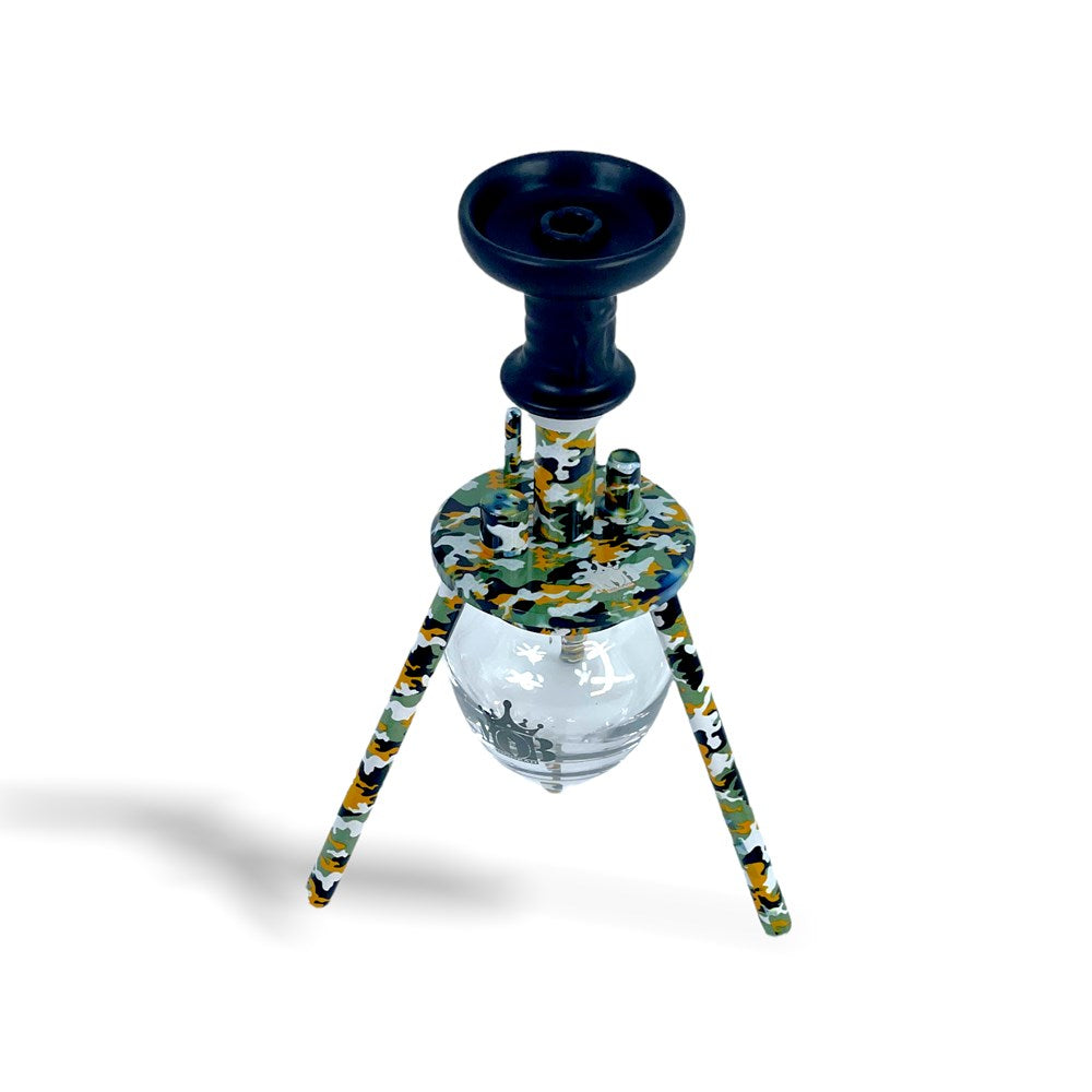 MOB HOOKAH 12" MINI SPIDER - YELLOW CAMO