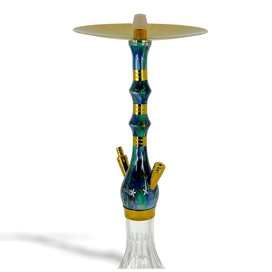 MOB HOOKAH 28" ONYX STARGATE - GOLD & GREEN