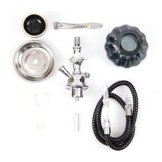 ZEBRA PUMPKIN 2-HOSE HOOKAH
