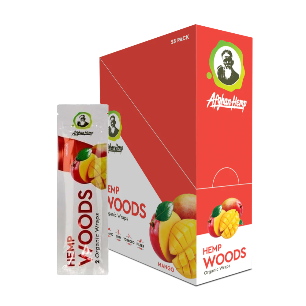 AFGHAN HEMP WOODS ORGANIC WRAPS - MANGO