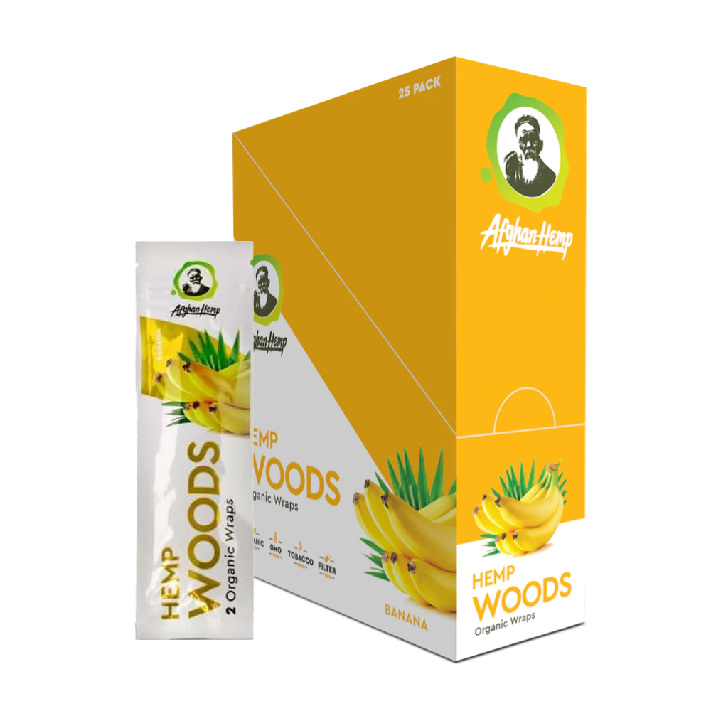 AFGHAN HEMP WOODS ORGANIC WRAPS - BANANA
