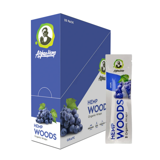 AFGHAN HEMP WOODS ORGANIC WRAPS - GRAPE