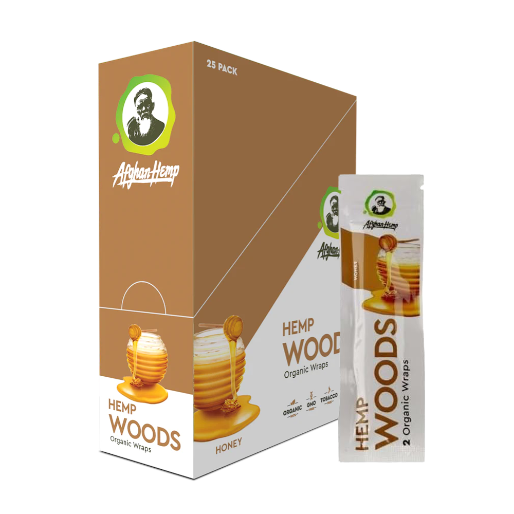 AFGHAN HEMP WOODS ORGANIC WRAPS - HONEY