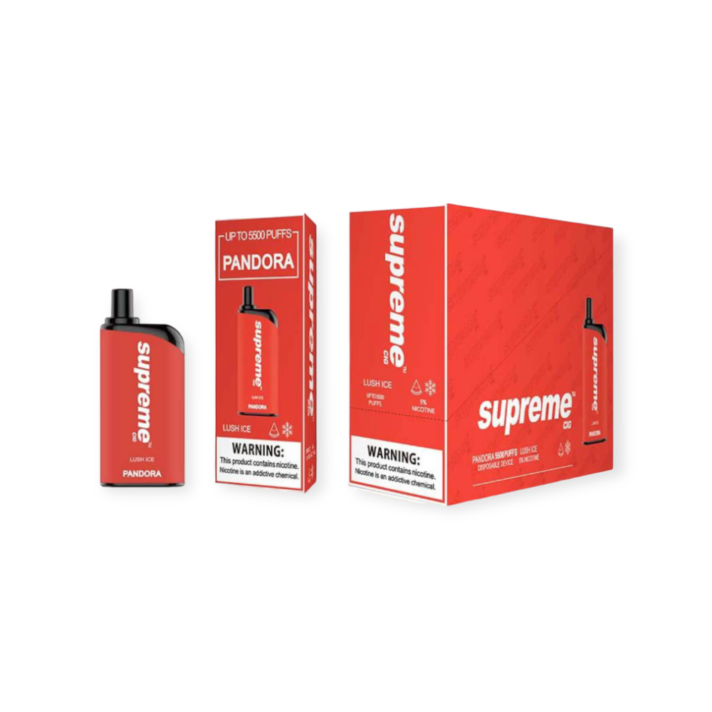 SUPREME PANDORA 5% SALT NIC DISPOSABLE - LUSH ICE