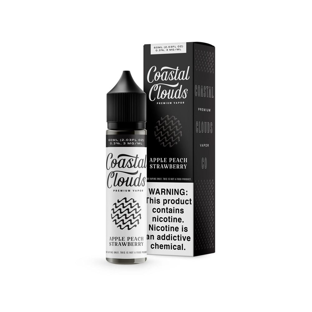 COASTAL CLOUDS 60ML JUICE 3MG - APPLE PEACH STRAWBERRY