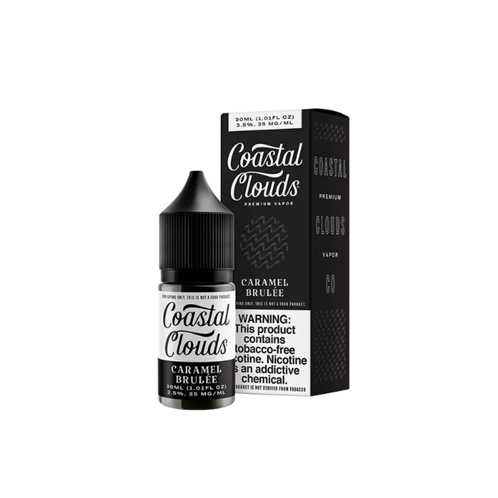 COASTAL CLOUDS 30ML SALT NIC JUICE 50MG (TFN) - CARAMEL BRULEE
