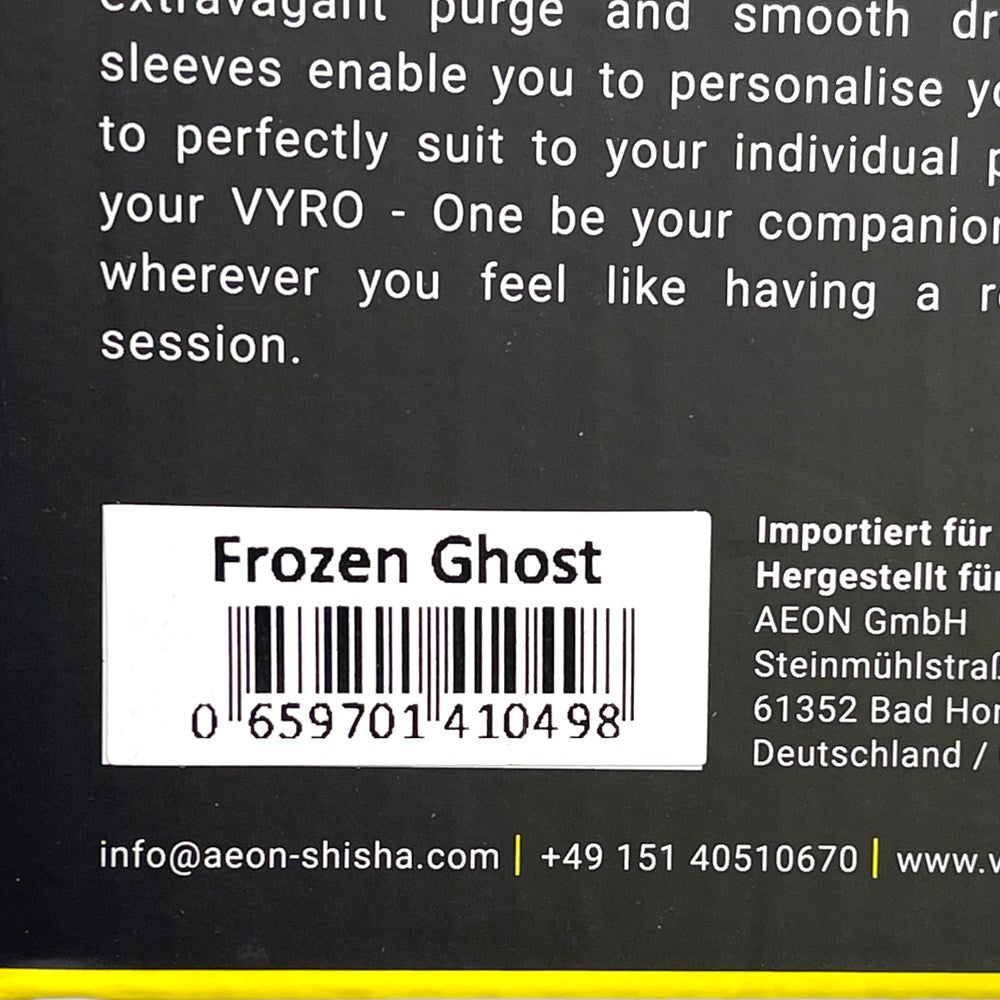 VYRO ONE FORGED HOOKAH - FROZEN GHOST