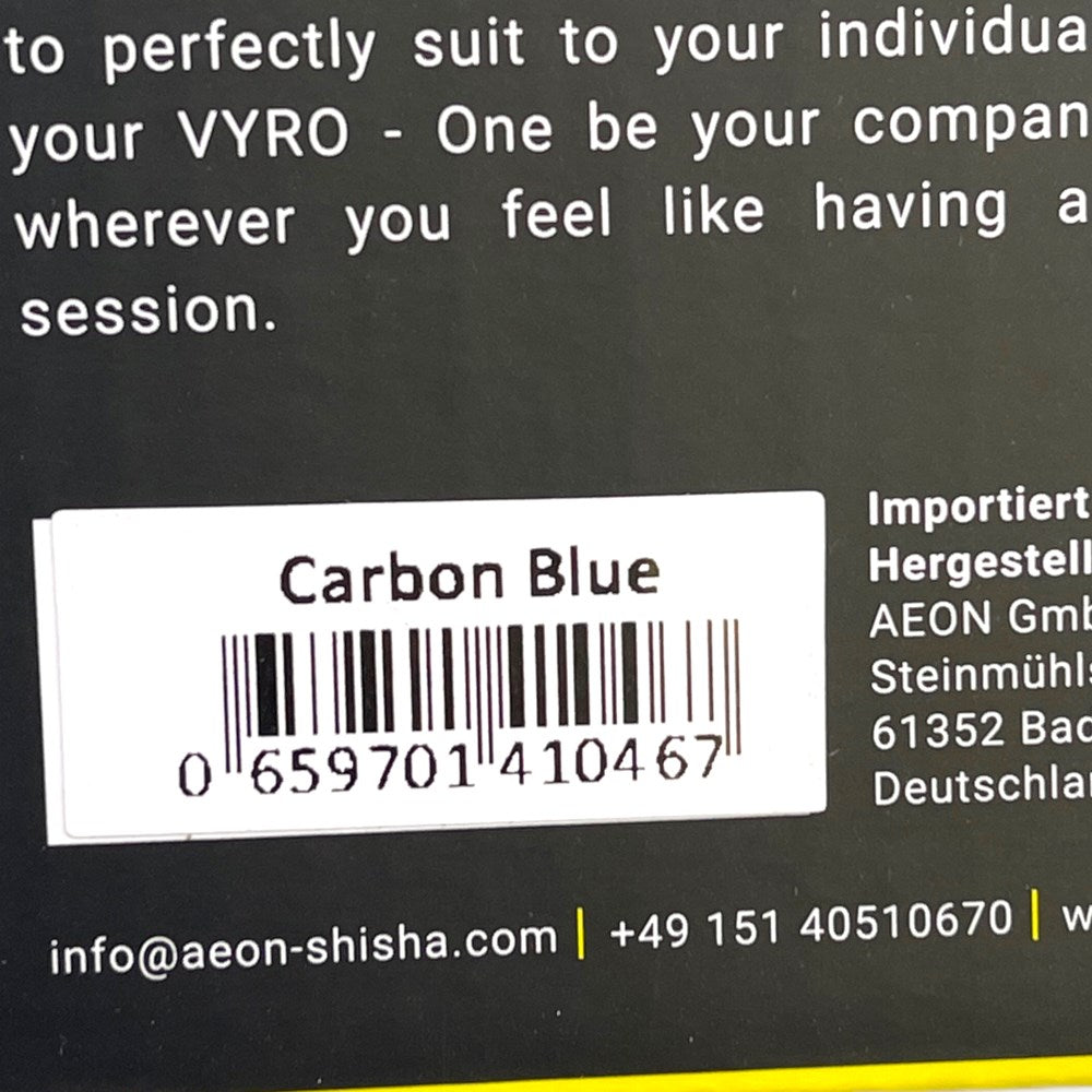 VYRO ONE CARBON HOOKAH - BLUE