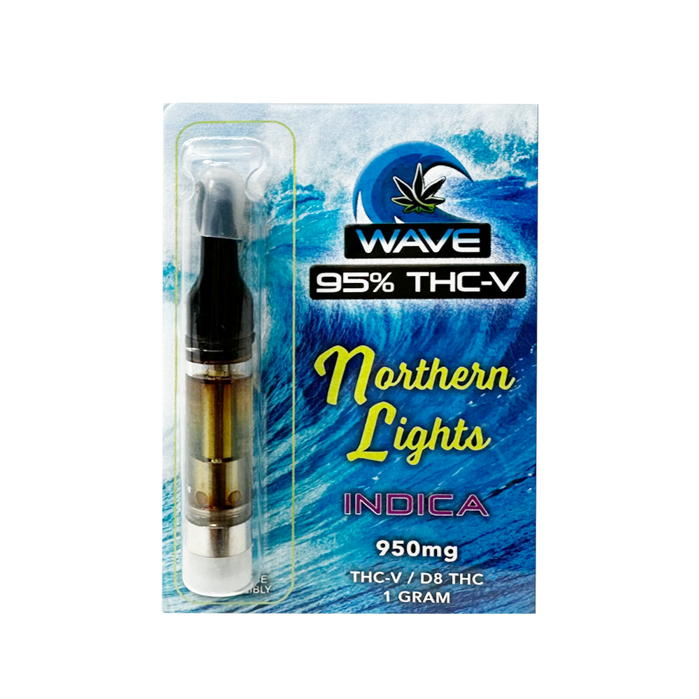 WAVE THC-V D8 CARTRIDGE 1G INDICA - NORTHERN LIGHTS