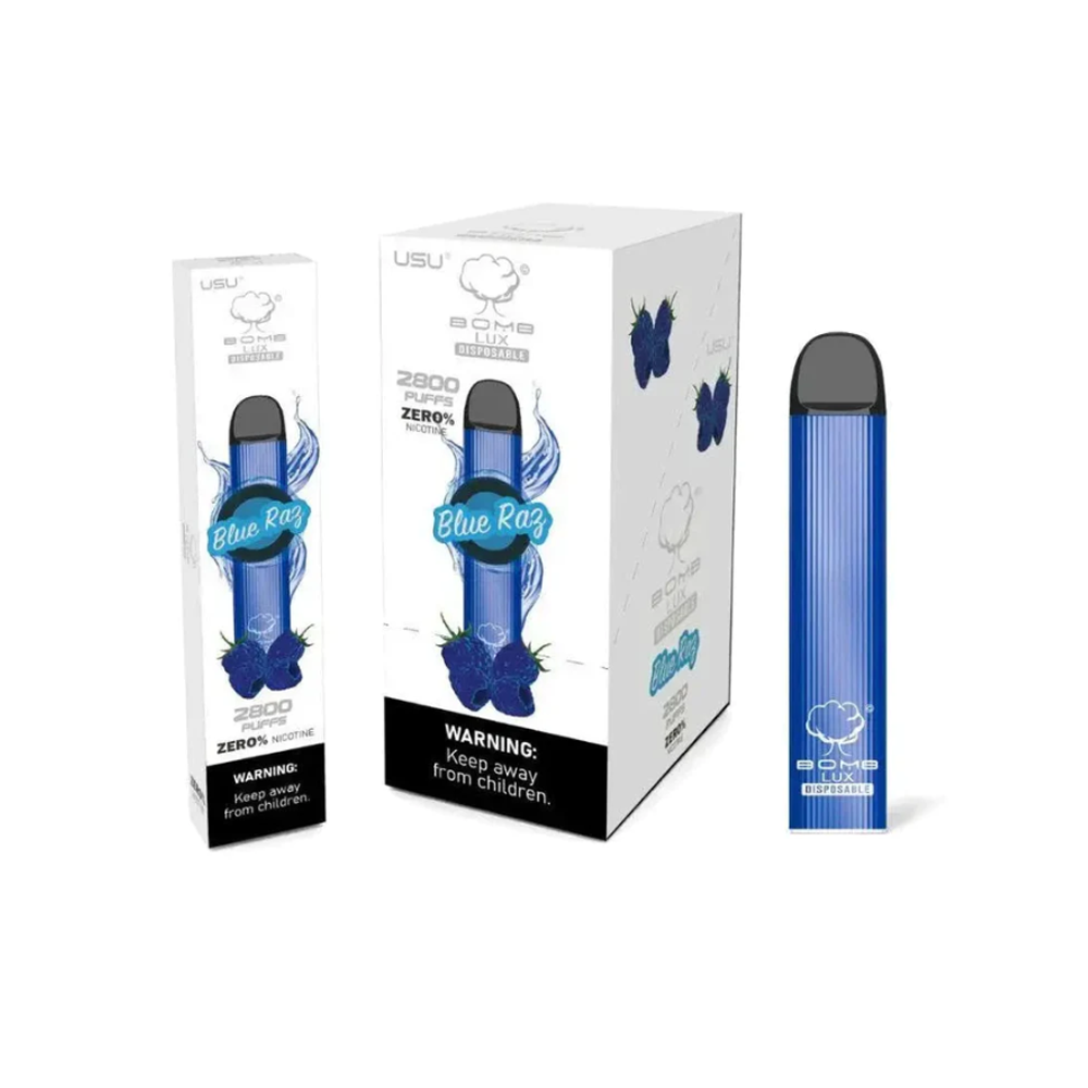 BOMB LUX ZERO NIC DISPOSABLE - BLUE RAZZ