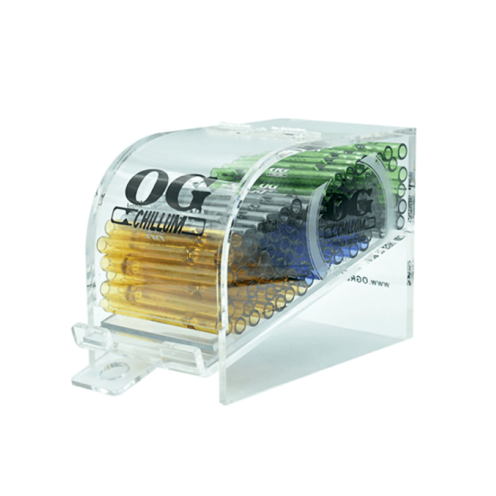 ENDO COLORED CHILLUM ACRYLIC DISPLAY