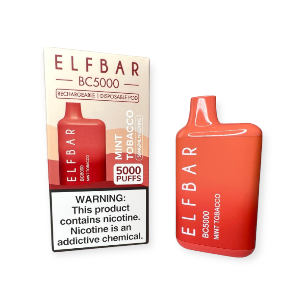 ELF BAR BC5000 DISPOSABLE - MINT TOBACCO