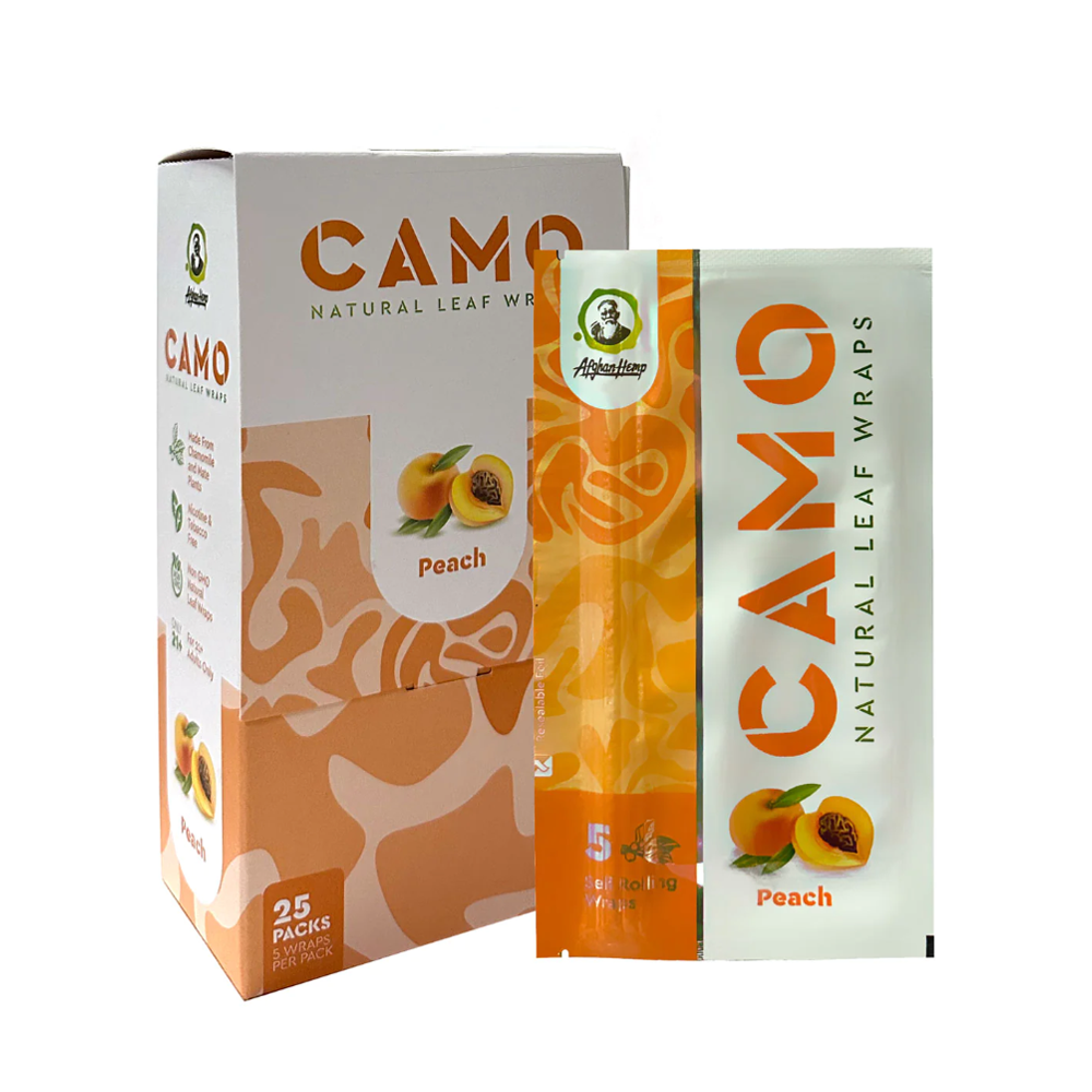 CAMO NATURAL LEAF WRAPS - PEACH