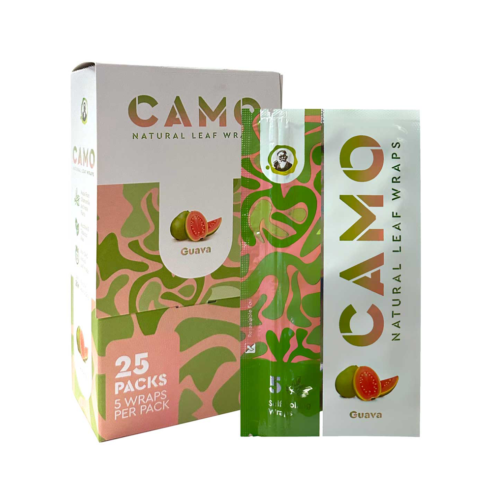 CAMO NATURAL LEAF WRAPS - GUAVA