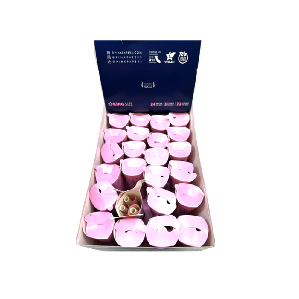 PINK KS 6PK CONE