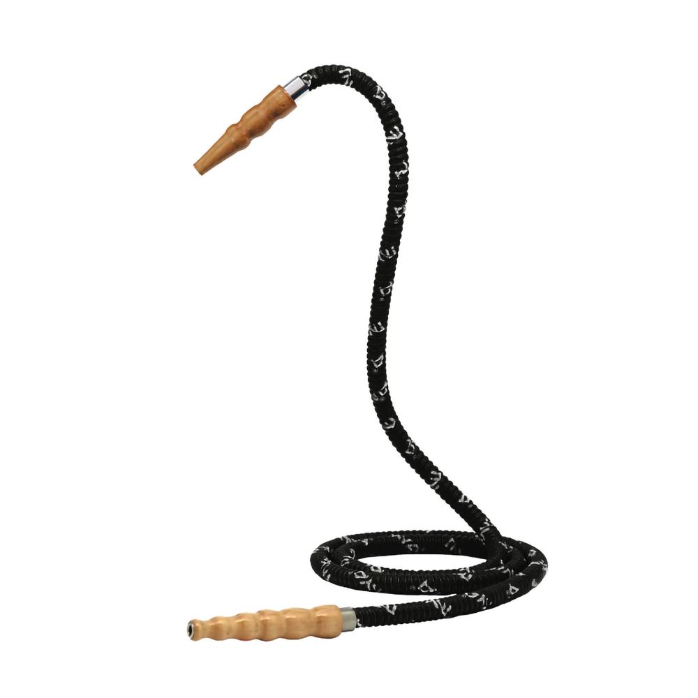 MYA #602 WOODEN HEAD SM HOSE HOOKAH HOSE