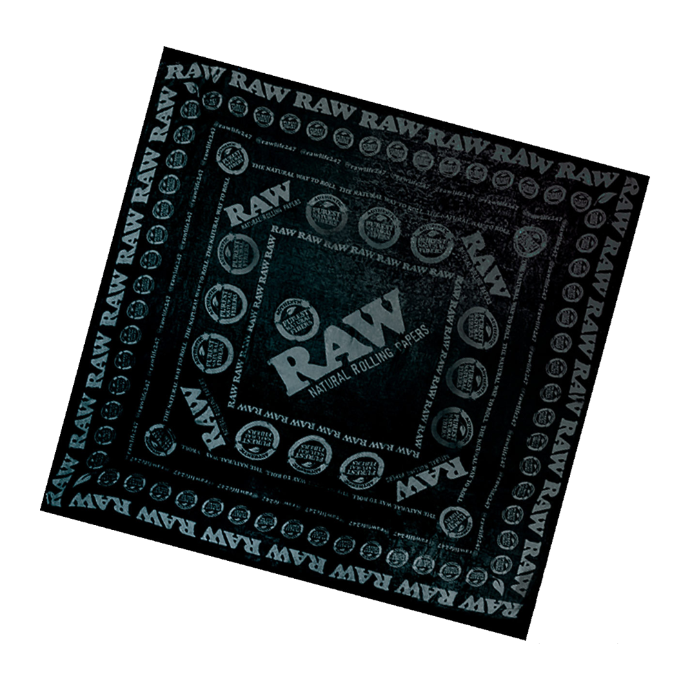 RAW FASHION SCARF - BLACK ON BLACK