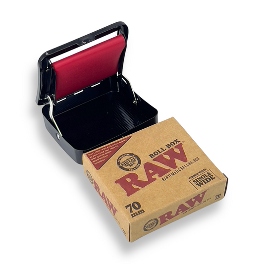 RAW 70MM METAL AUTO ROLL BOX - SOLID