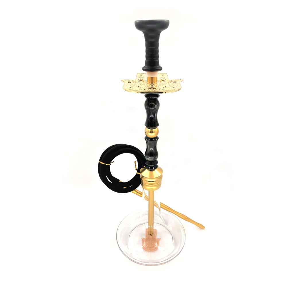 MOB HOOKAH 23" KHAMSA - BLACK & GOLD