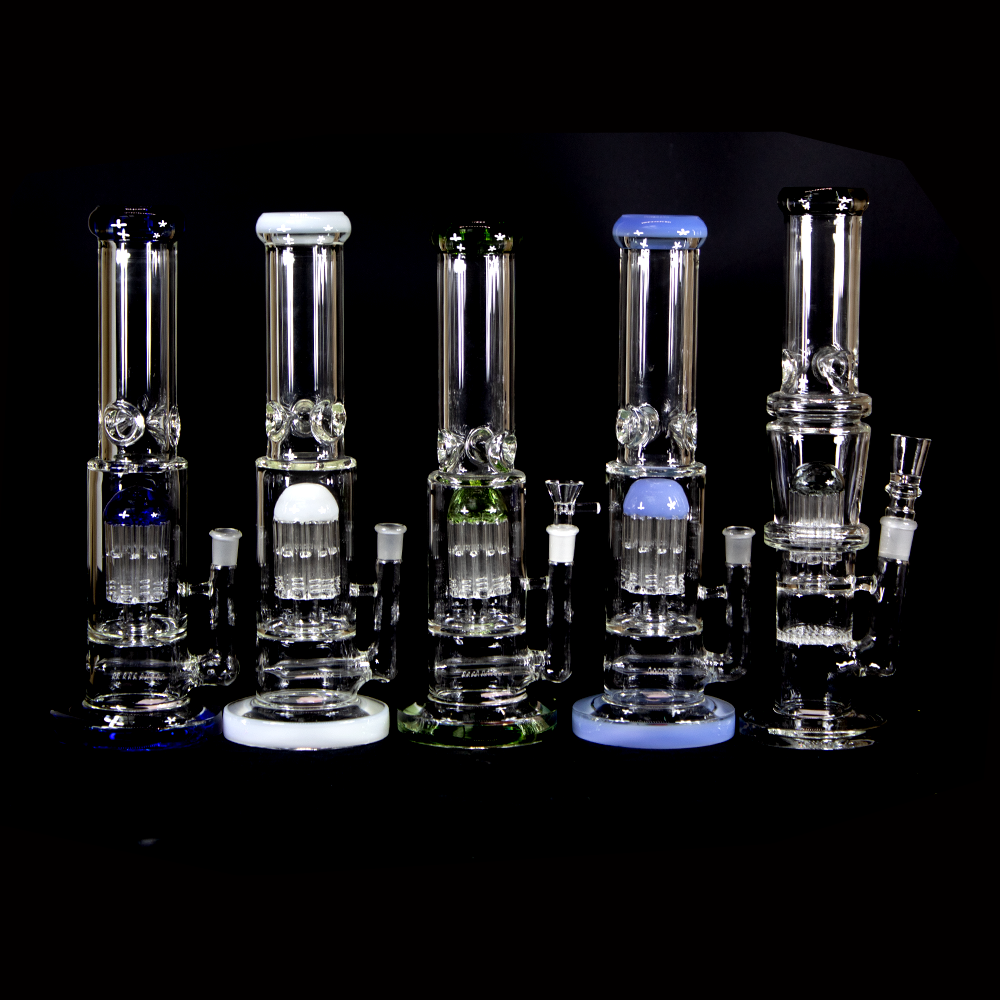 GLASS WATER PIPE 13"