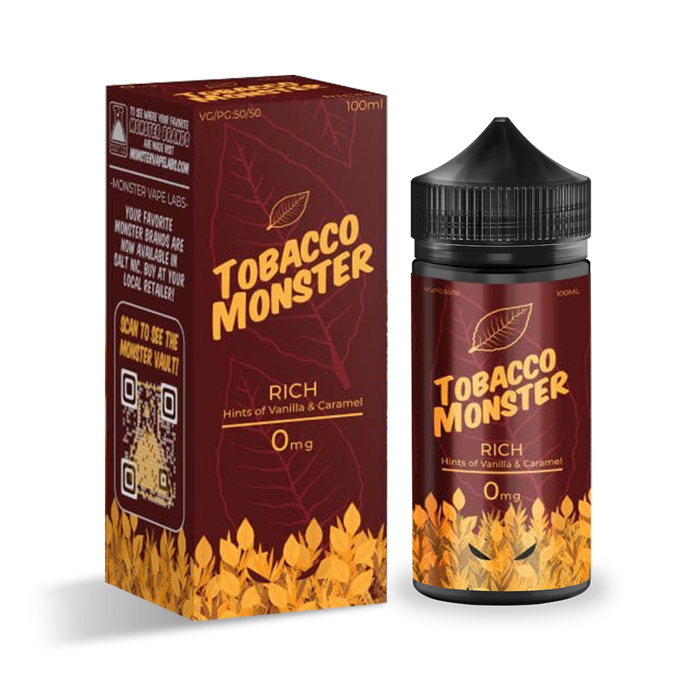 TOBACCO MONSTER 100ML JUICE 0MG - RICH