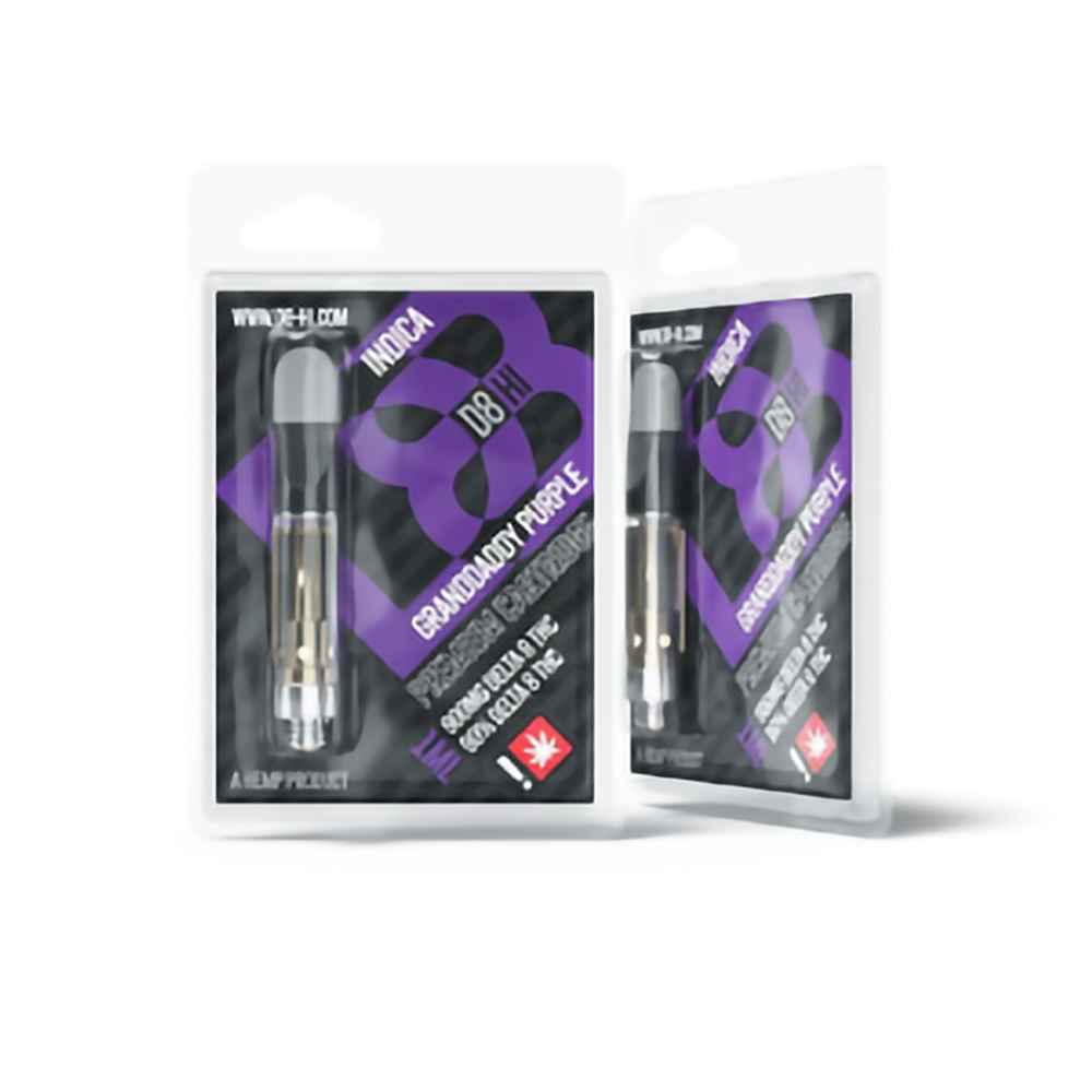 D8 HI D8 1G CARTRIDGE INDICA - GRANDADDY PURPLE