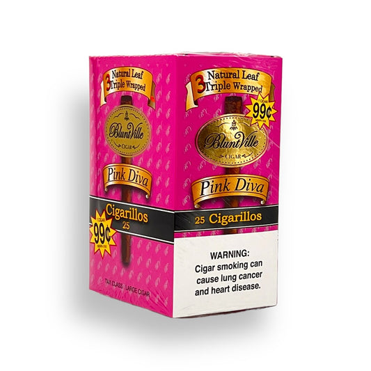 BLUNTVILLE 5PK CIGAR - PINK DIVA