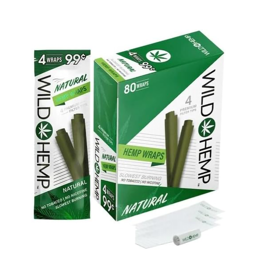 WILD HEMP W/ FILTER TIP 4/0.99 WRAPS - ISLAND TWIST