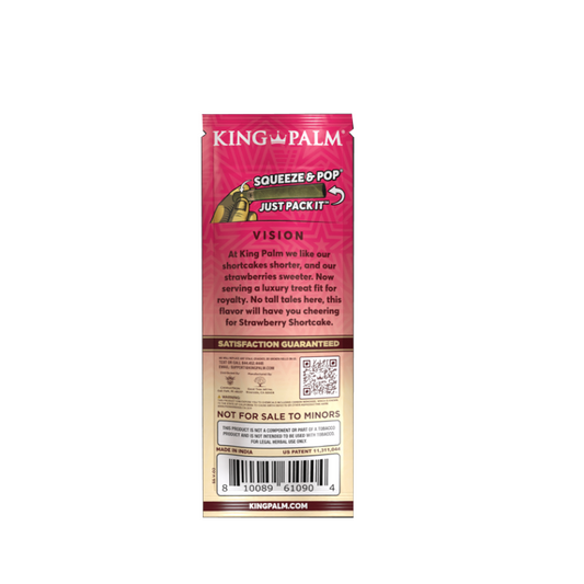 KING PALM 2 MINIS 1G ROLLS - STRAW SHORTCAKE