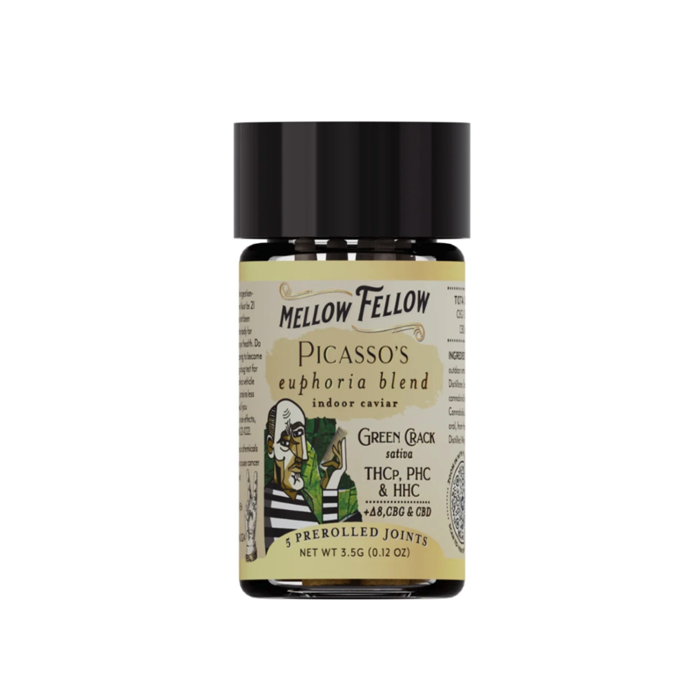 MELLOW FELLOW EUPHORIA BLEND 3.5G PREROLLS SATIVA - GREEN CRACK