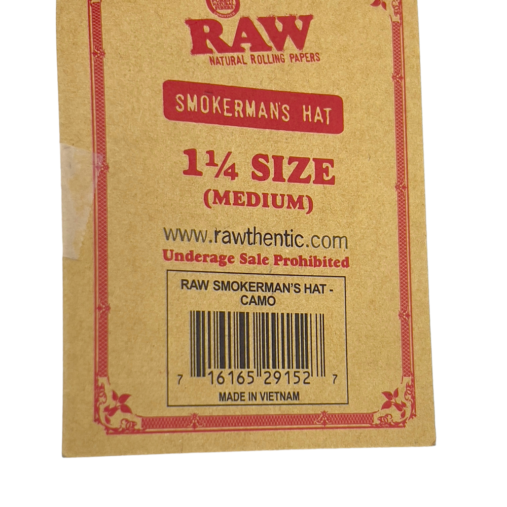 RAW SMOKERMANS CAMO HAT