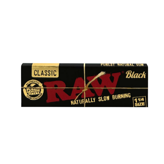RAW BLACK ORGANIC 1 1/4 PAPERS