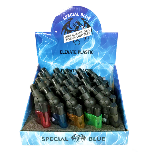 SPECIAL BLUE ELEVATE MINI PLASTIC TORCH