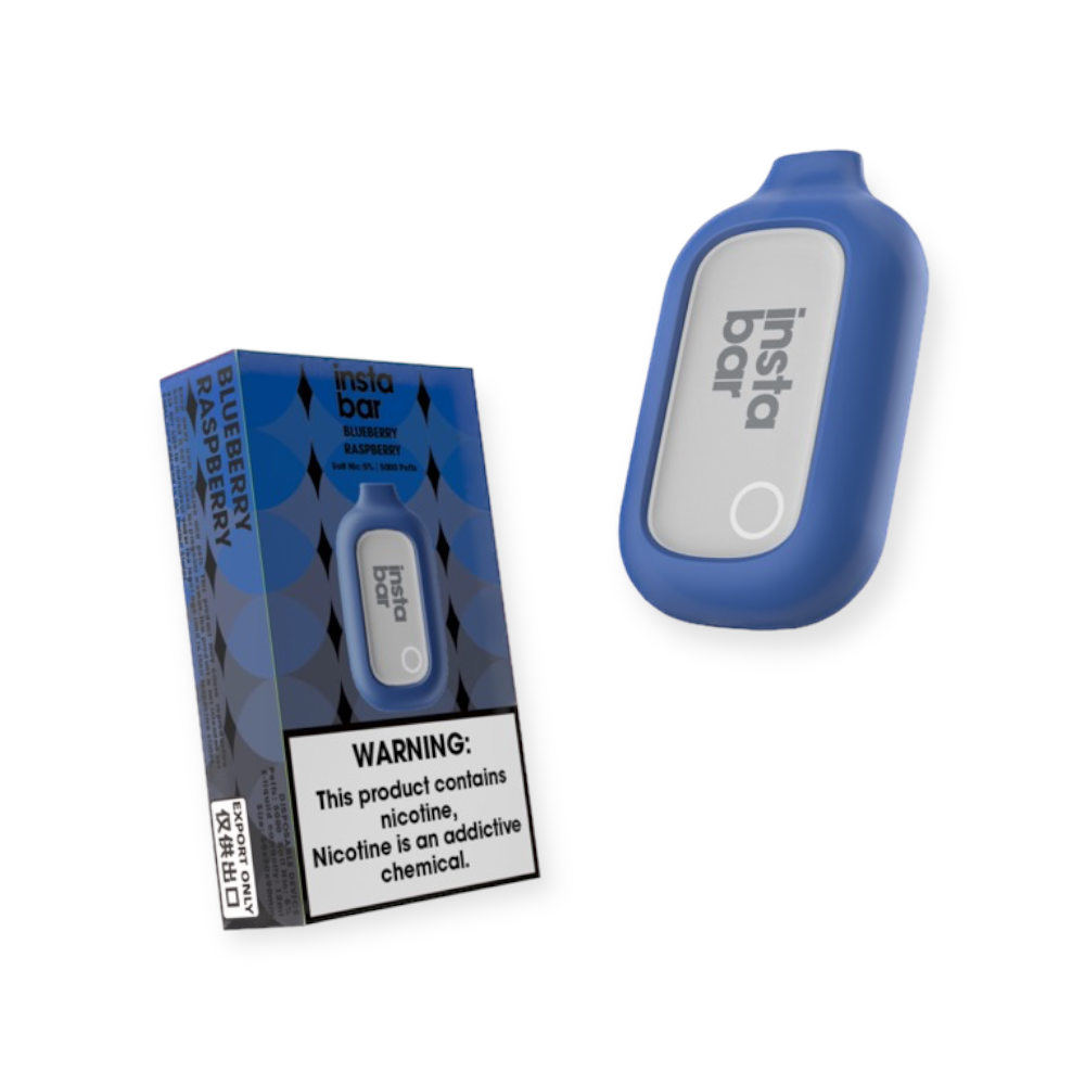INSTA BAR 5% SALT NIC 5000PUFF DISPOSABLE -  BLUEBERRY RASPBERRY