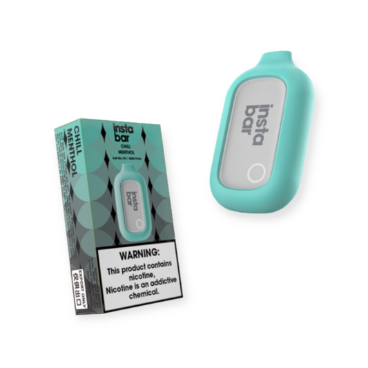 INSTA BAR 5% SALT NIC 5000PUFF DISPOSABLE - CHILL MENTHOL