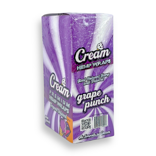CREAM NATURAL HEMP WRAP - GRAPE PUNCH