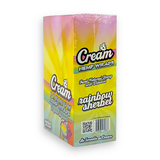 CREAM NATURAL HEMP WRAP - RAINBOW SHERBET