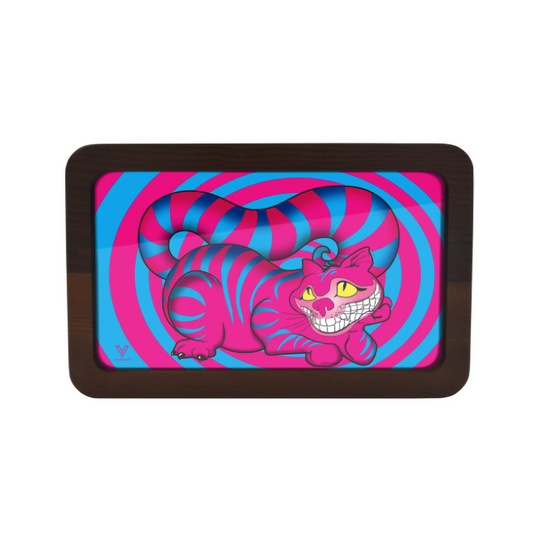 ROLLIN HIGH DEF (3D) MEDIUM WOOD TRAY - SESHIGHER CAT