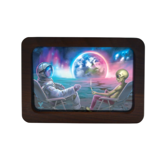 ROLLIN HIGH DEF (3D) MEDIUM WOOD TRAY - BLUNT ORBIT