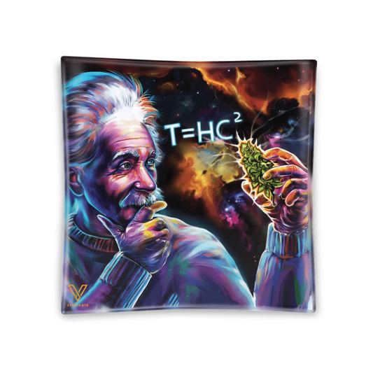 BLAZIN GLASS ASHTRAY - EINSTEIN CLASSIC