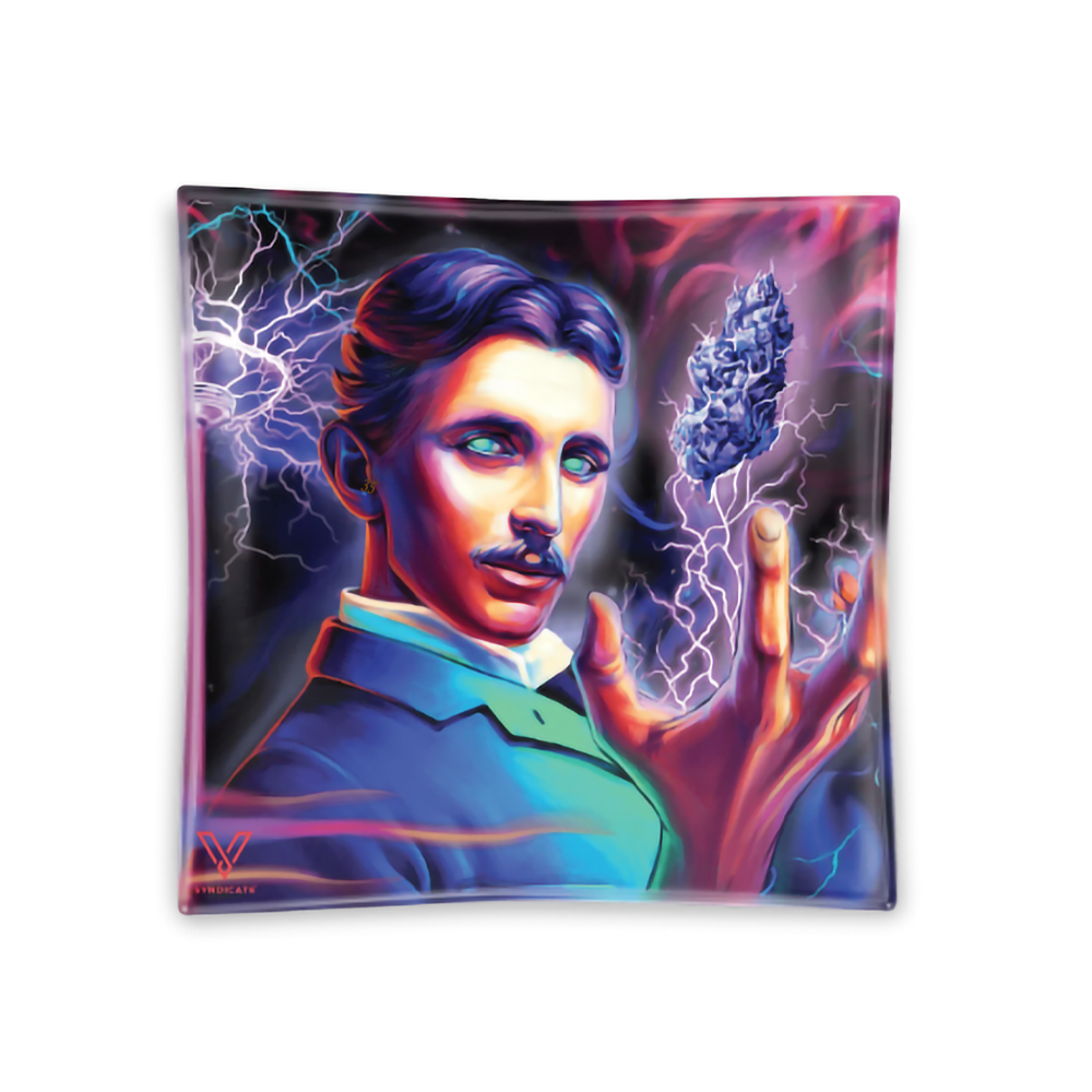 BLAZIN GLASS ASHTRAY - HIGH VOLTAGE