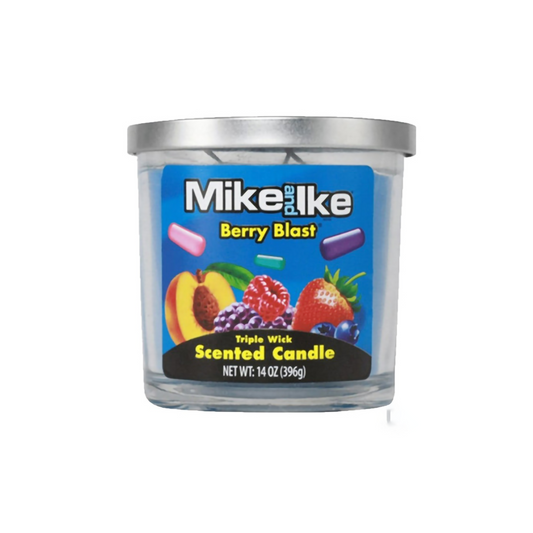 TRIPLE WICK MIKE AND IKE 14OZ CANDLE - BERRY BLAST