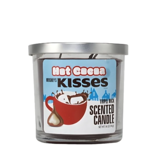 TRIPLE WICK HERSHEY'S KISSES 14OZ CANDLE - HOT COCOA