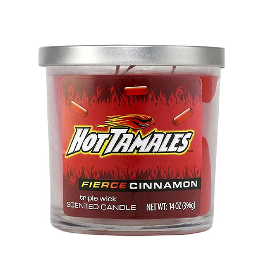 TRIPLE WICK HOT TAMALES 14OZ CANDLE - FIERCE CINNAMON