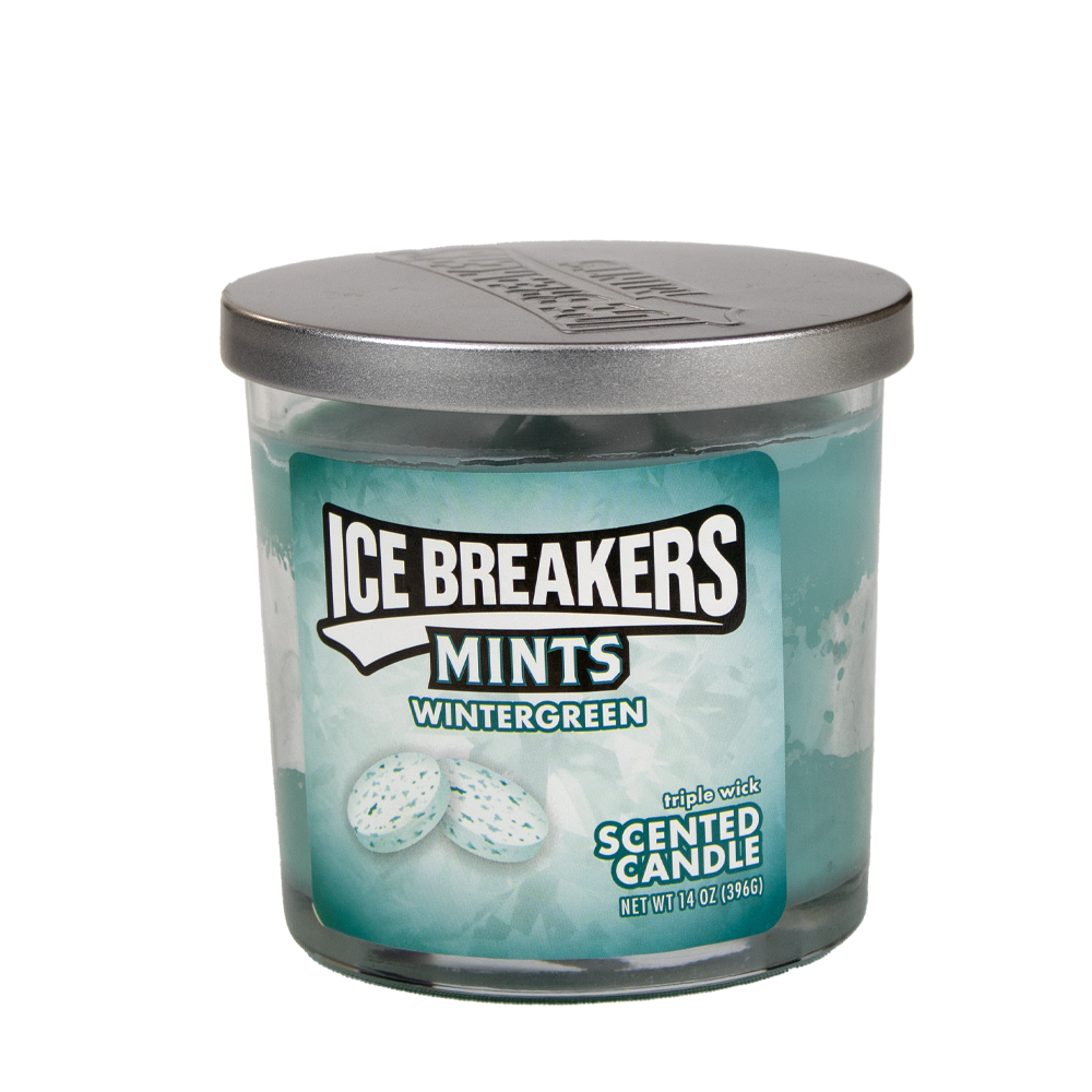 ICE BREAKERS MINTS 3OZ CANDLE - WINTER GREEN